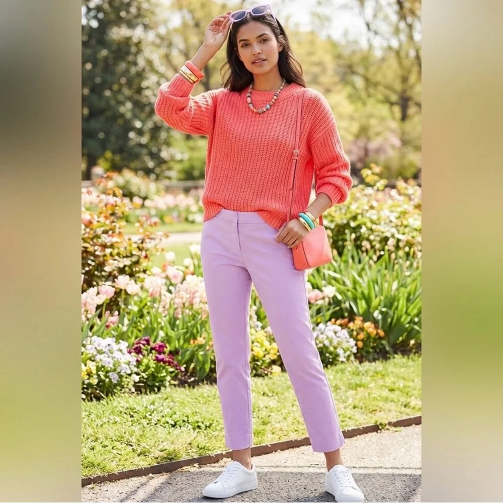 NWT Boden Richmond Lavender Purple Ankle Pants Women’s 6R Slim Tailored Spring - Picture 2 of 10